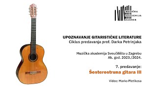 7 predavanje Šesterostruna gitara III Upoznavanje gitarističke literature [upl. by Ahscrop]