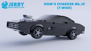 LEGO Doms Charger 7wide instructions MOC 124 [upl. by Yrehc]