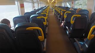 Train ride from Wyndham Vale station to Tarneit on a Vline Bombardier Melbourne Australia [upl. by Anora]