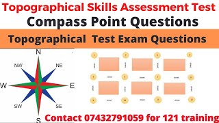 TfL topographical test Compass point questionsTopographical test exam questions example [upl. by Haile468]