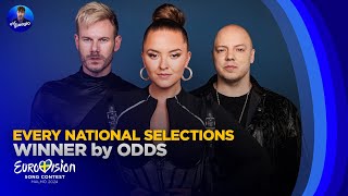 Eurovision 2024 Every National Final Winner by Odds [upl. by Hey]