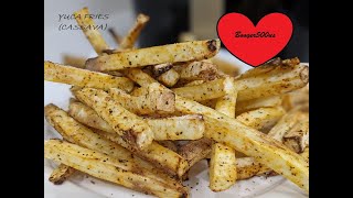 YUCA CASSAVA FRENCH FRIES AIR FRYER  DELONGHI RAPID CRISP [upl. by Denise475]