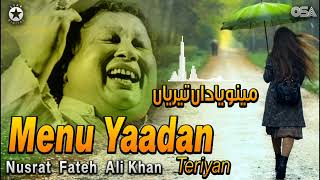 Menu Yaadan Teriyan  Nusrat Fateh Ali Khan  Superhit Romantic Qawwali  Official Release OSA Gold [upl. by Bondon]