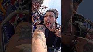 Most UNHINGED Roller Coaster😬 shorts pov sixflags fiestatexas wonderwoman [upl. by Niwrehs713]