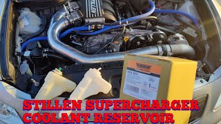 G37 STILLEN SUPERCHARGER COOLANT RESERVOIR [upl. by Jule275]