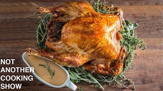 the easiest UPSIDE DOWN TURKEY with TURKEY STOCK GRAVY for beginners [upl. by Oraneg]