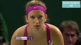 2011 WTA Finals Final  Petra Kvitova vs Victoria Azarenka [upl. by Gautious960]