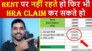 HRA Exemption Calculator EXCEL  House Rent Allowance Calculation to Save Income Tax [upl. by Aset]