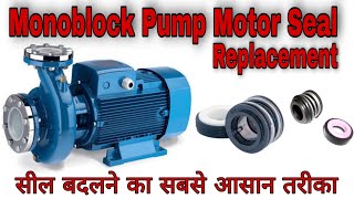 2 HP monoblock pump motor seal kaise badle  Havells Monoblock pump seal installation [upl. by Fey]