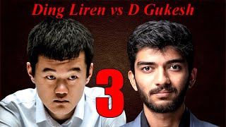 Scacchi 633  Gukesh vs Ding Liren  Il Ricognitore  D02 2024WCCM G3 [upl. by Yeroc]