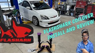 Flashark Racing Coilover Install amp Review [upl. by Virgie844]