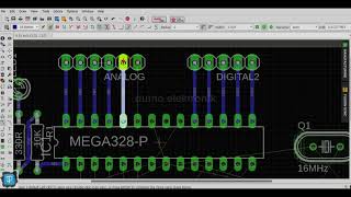 Cara Membuat Board Arduino Sederhana di EAGLE 901 PART2 [upl. by Acinaj]