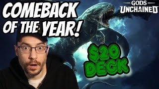 20 Mythic Death Deck  INSANE COMEBACK  Gods Unchained [upl. by Amian]