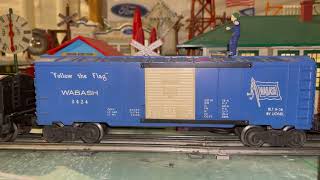 Lionel Wabash 3424 Follow the Flag Operating Brakeman Boxcar [upl. by Donica]