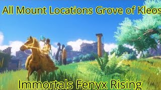 All Mount Locations Grove of Kleos Immortals Fenyx Rising [upl. by Sybille810]