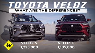 2023 Toyota Veloz Walkaround What are the differences between the Veloz V and Veloz G [upl. by Monson]