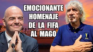 La FIFA le hizo un precioso homenaje a Mágico González y Maradona tras el Argentina vs El Salvador [upl. by Eremahs208]