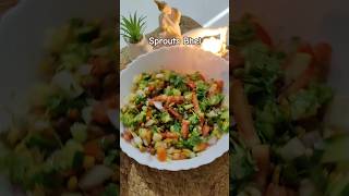 Sprouts Bhel  weight loss recipe  Ritika Kaimwal  Diet cafe [upl. by Ayt]