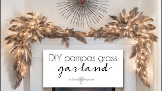 DIY pampas grass garland [upl. by Siryt928]