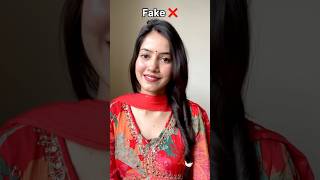 Fake❌ vs Real✅ Fishtail Braid Hairstyle  hairstyle hairtutorial braids shortsviral [upl. by Meadow291]