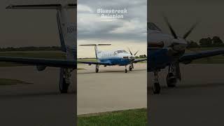 PlaneSense Pilatus PC12 N954AF Engine Start at Warren County Airport i68  82824 aviation [upl. by Mcdermott852]