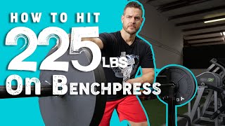 How to Hit 225 LBS on the Bench Press  1 Rep Max Method [upl. by Budding]