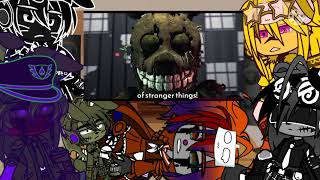 some animatronics react to FNAF songs GachaFnaf [upl. by Ralyt]