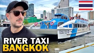 Bangkoks Unique Chao Phraya River Boat Taxi Thailand 🇹🇭 [upl. by Nezam]