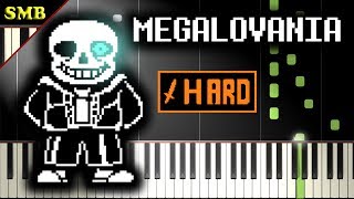 UNDERTALE  MEGALOVANIA  Piano Tutorial [upl. by Aneekas560]