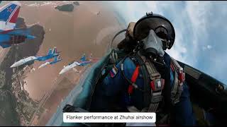 pov  Flanker airshow performance Zhuhai 2024 airshow [upl. by Savadove541]