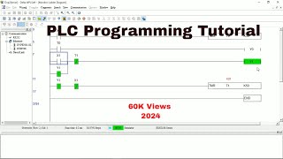 PLC Programming Tutorial with Delta WPL Soft in Timer plc [upl. by Cosme]