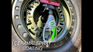 Ceramic Wax Spray Coating for your RimsWheels  Budget Friendly  Turtle Wax Hybrid Solutions [upl. by Berkow]