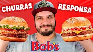 PROVANDO OS NOVOS BURGERS DE FRALDINHA DO BOBS  CHURRAS DE RESPONSA BOBS [upl. by Samy475]