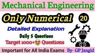 Friction  Engineering Mechanics  Mechanical Engineering 1000 Numerical Series 20  Only Numerical [upl. by Jayme]