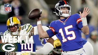 Green Bay Packers vs New York Giants  2023 Week 14 Game Highlights [upl. by Reinnej]