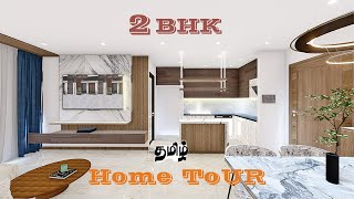 Simple amp Elegant 2bhk Home Tour  Best Interior Designer in bangalore  Mathan design studio [upl. by Ennairoc707]