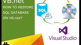 How to restore SQL database on vbNET visual studio [upl. by Donny]