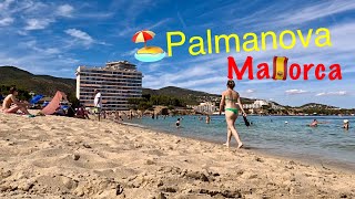 4K Beach Walk🏖️Palmanova Palma Nova Mallorca in June 2024 [upl. by Demha239]