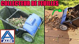 ALDI collecteur de feuilles et dherbe EINHELL aspirateur à feuille et pelouse type Gardena 356520 [upl. by Wandy421]