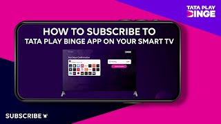 Tata Play Binge  How To  How to Subscribe to Tata Play Binge on Your Android Smart TV [upl. by Aerdnahc]