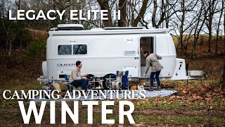 Winter Camping Adventure  Legacy Elite II  Oliver Travel Trailers [upl. by Vanni]