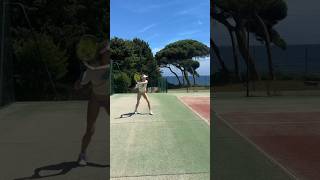 Genie Bouchard Beauty Practice 🎾 tennis tennisgirl bouchard [upl. by Orrocos600]