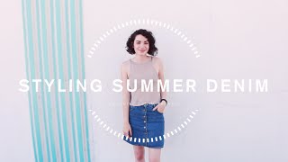 Styling Summer Denim  LaMadelynn [upl. by Onitselec]