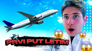 PRVI PUT LETIM AVIONOM [upl. by Abla1]