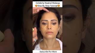 Celebrity Neutral Makeup Tutorial shorts youtubeshorts makeup nudemakeup eyemakeup makeover [upl. by Sophia]