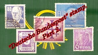 Régi Deutsches Bundespost bélyegek 2 rész [upl. by Jarrid]