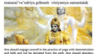 Bhagavad Gita Chapter 6  Verse 24 [upl. by Akeim943]