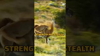 Cougar Vs Guanaco The Struggle For Survival animals cougars shorts [upl. by Nelloc424]