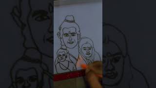 Jai shree Ram Prabh shree ram drawing drawing jaishreeram snatani [upl. by Tempest595]