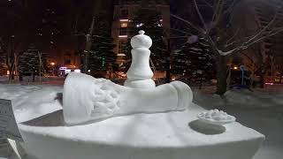 Sapporo snow festival 2024 walking tour [upl. by Adgam]